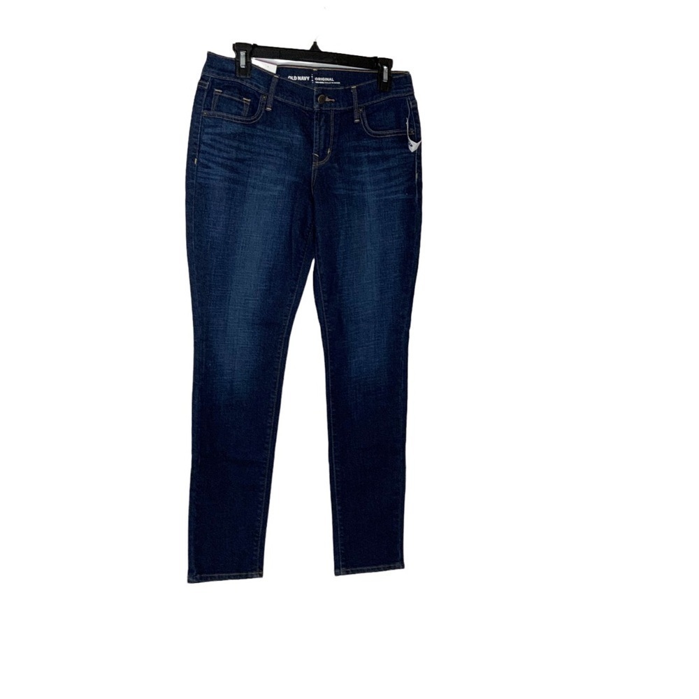 Old Navy mid rise dark wash jeans pants. Short court. Size 4. NWT - Picture 2 of 8